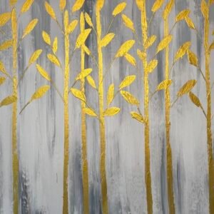 Pintura de Bosque Dorado